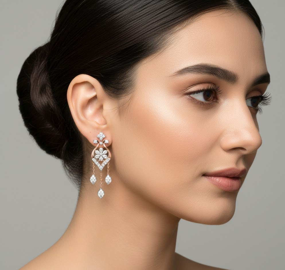 Diamond Allure Drop Earrings