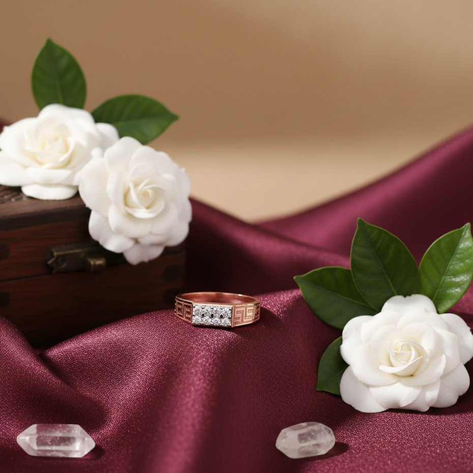 Luxe Monarch Diamond Gents Ring