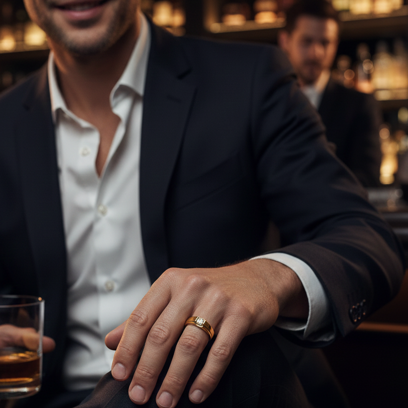 Regal Gentleman Diamond Ring - 5