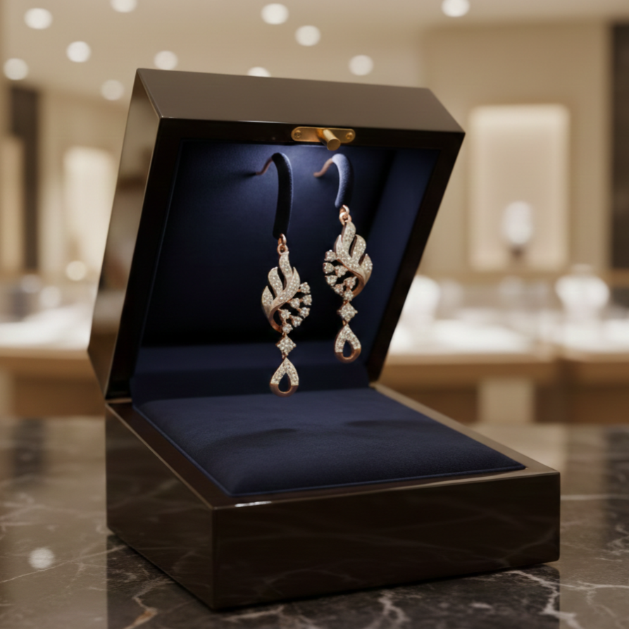 Evaria Glow Diamond Danglers