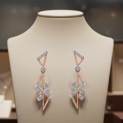 Season Spark Dangler Diamond Earrings