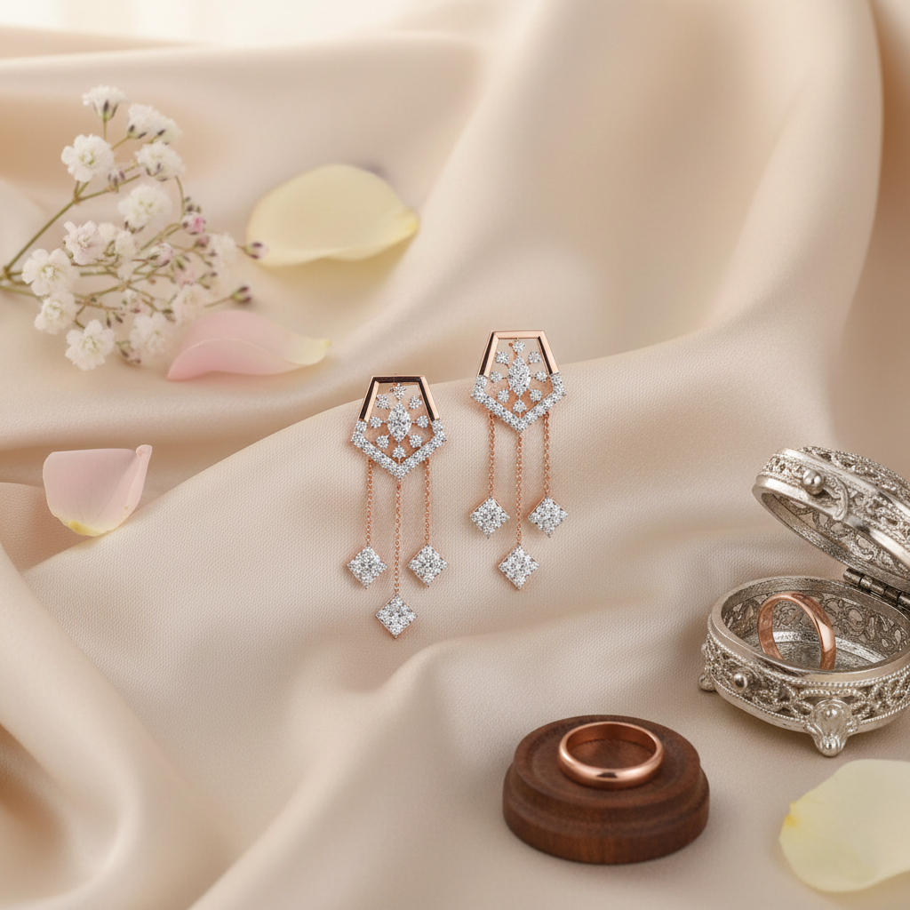 Timeless Spark Diamond Danglers - 3