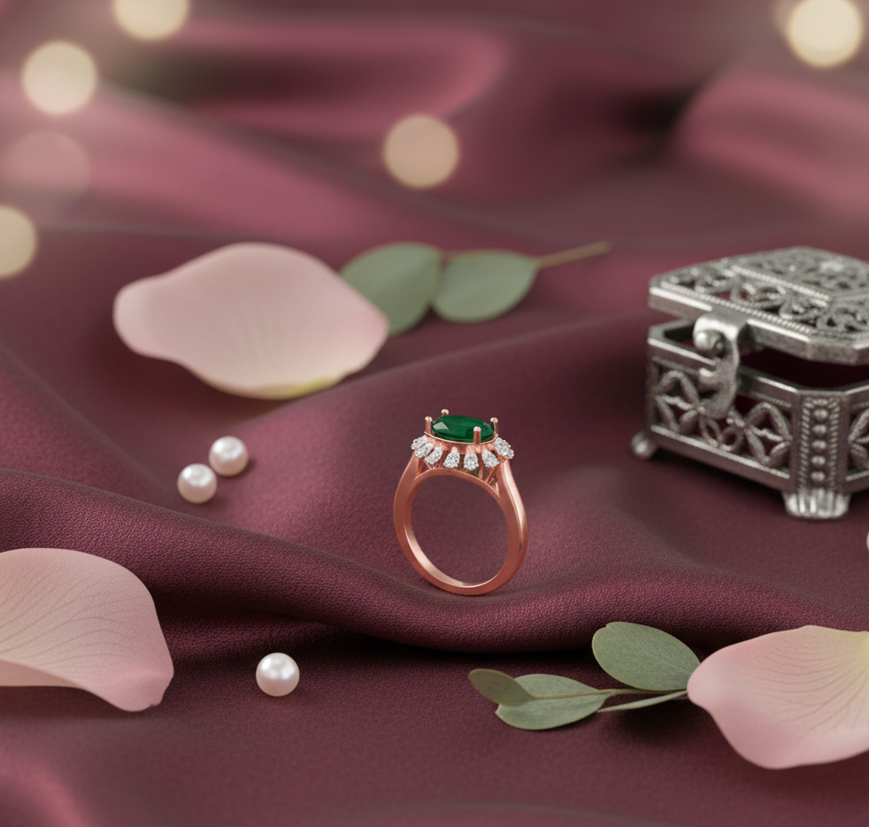 Empress Luxe Halo Ivy Diamond Ring - 3