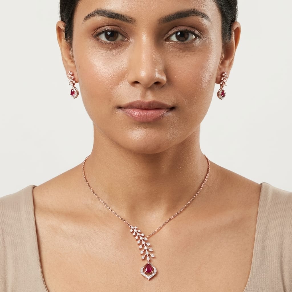 Ethereal Diamond Grace Necklace Set - 4