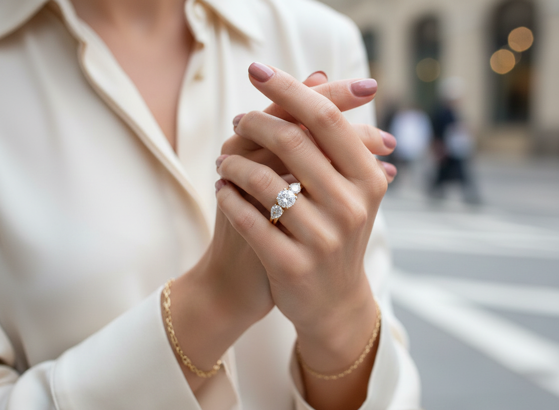 Celestial Shine Diamond Ladies Ring - 3