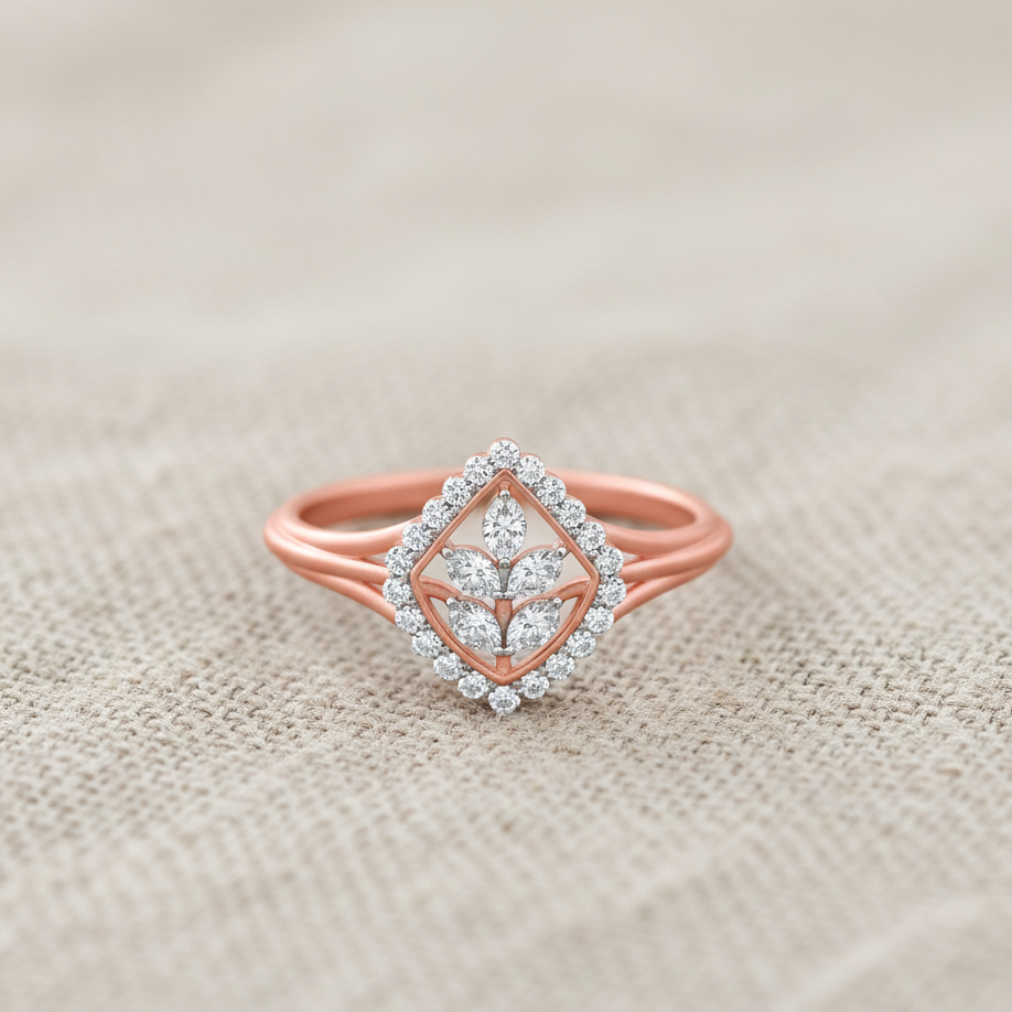 Diamond Starlight Bloom Ring - 3