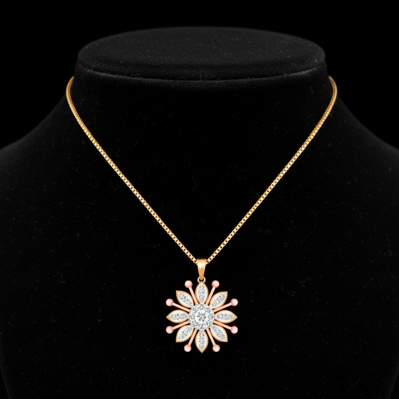 Urban Chic Diamond Pendant - 3