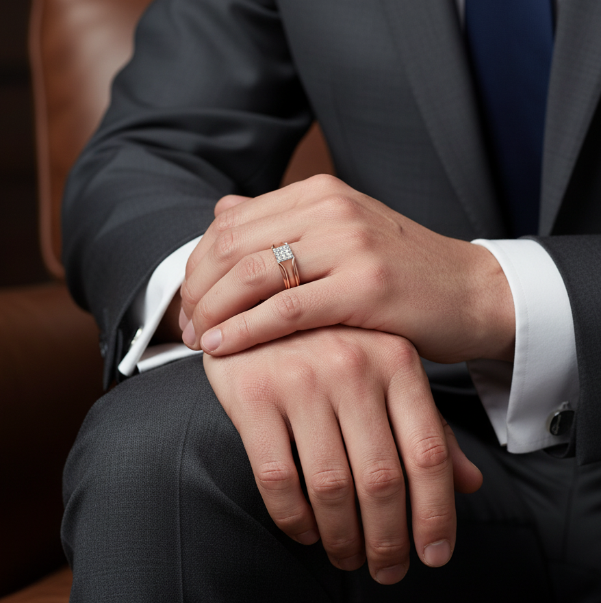 Royal Prestige Diamond Gents Ring - 3