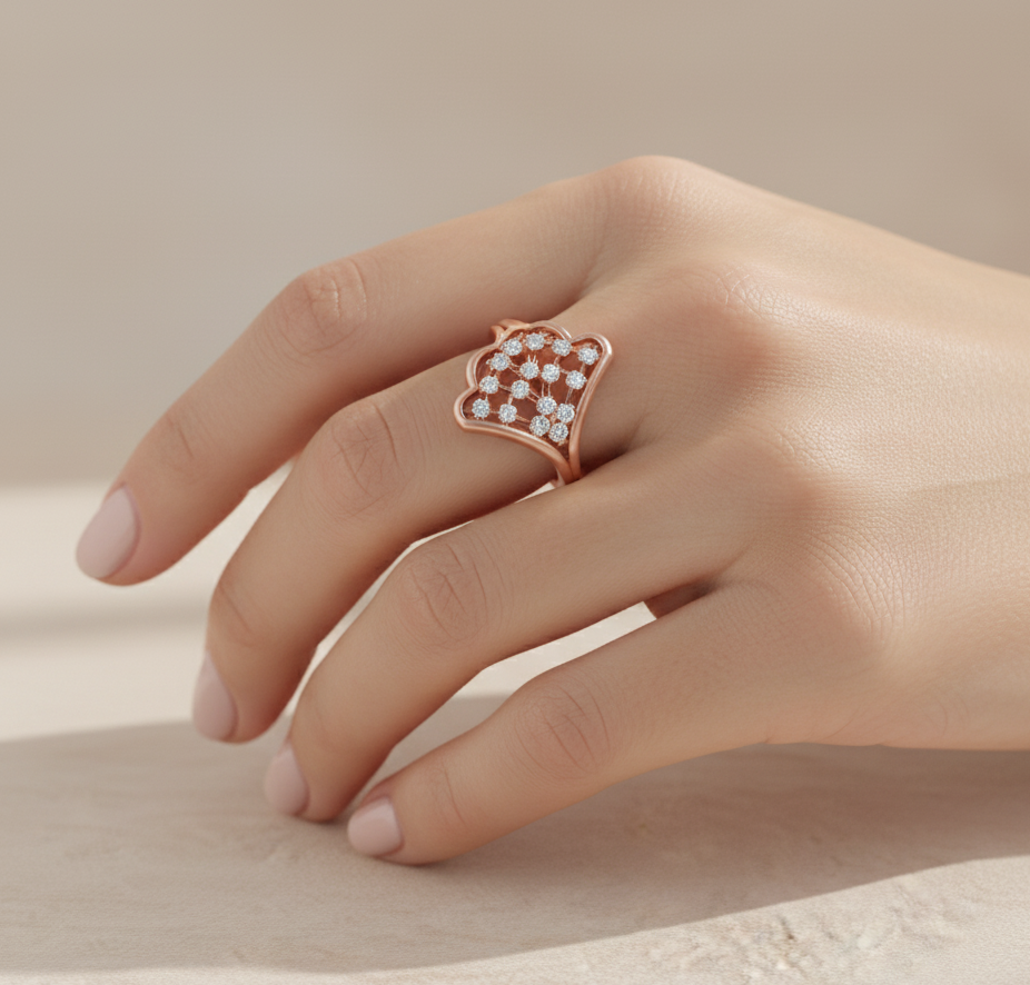 The Aurelia Fan Ring - 3