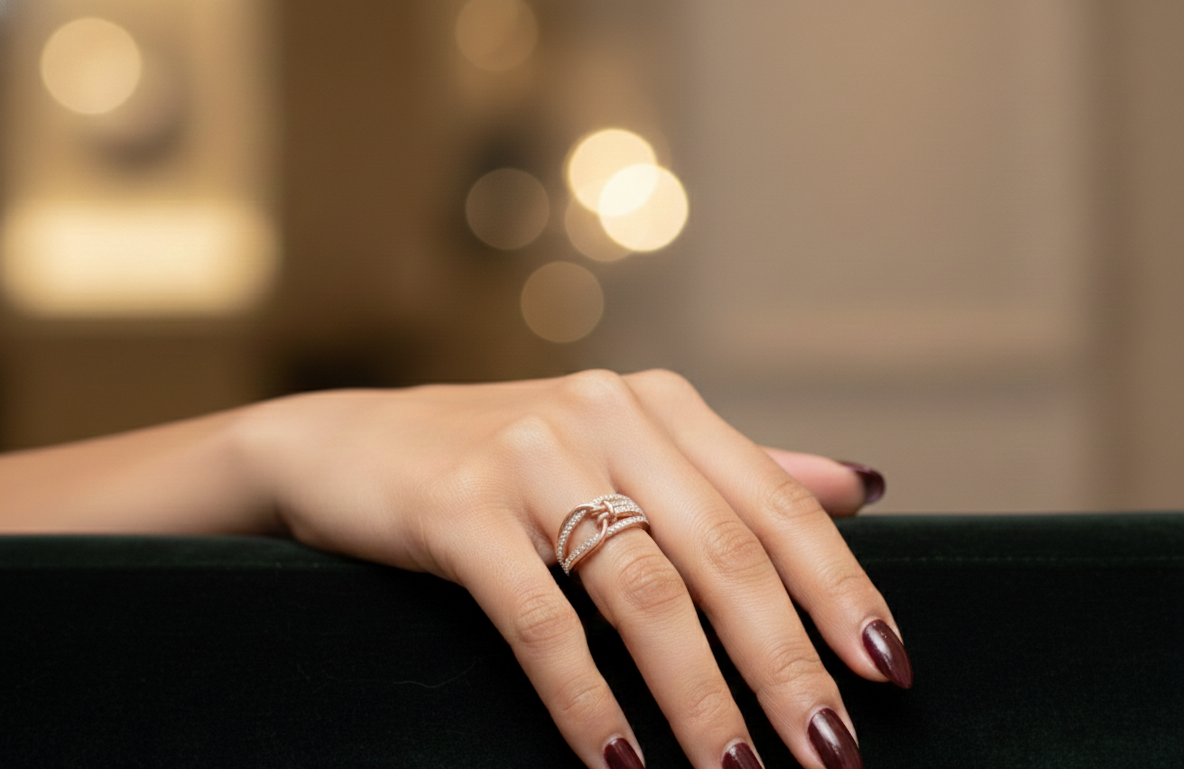 Royal Sparkle Diamond Ladies Ring - 3
