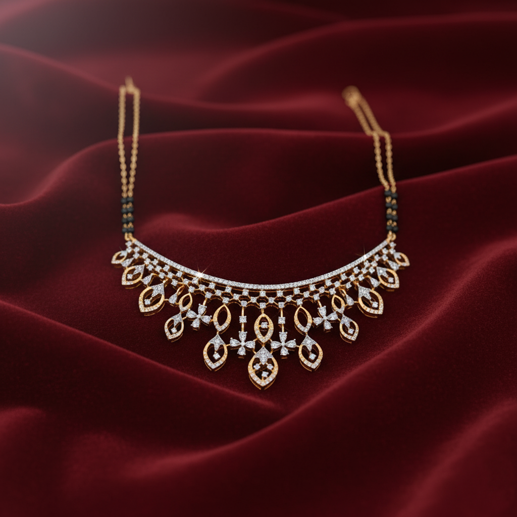 Glam Gold Diamond Tanmaniya for Weddings