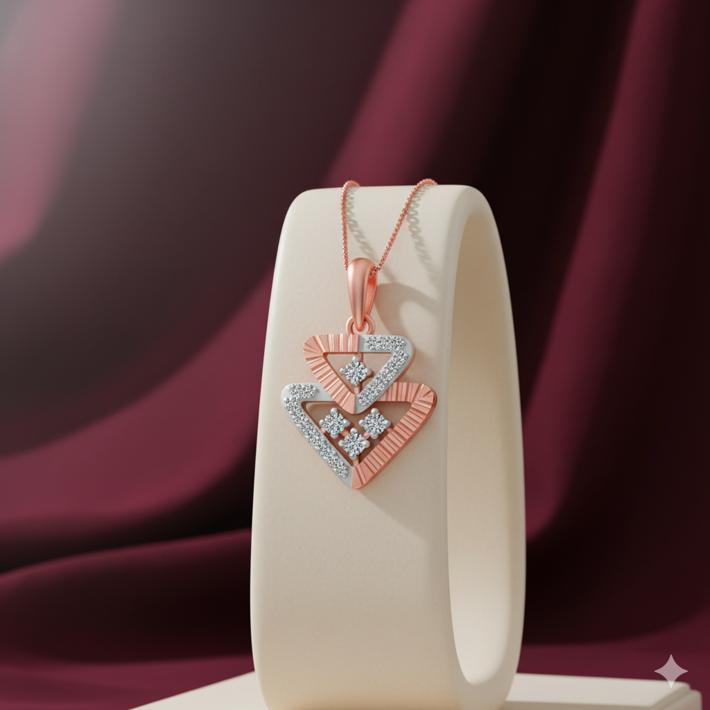 Shiny Drop Diamond Pendant - 3