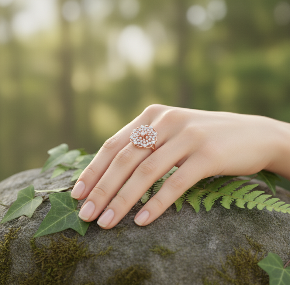 Legacy Geometric Bloom Diamond Ring - 3
