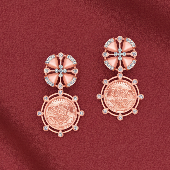 Designer Cut Diamond Danglers
