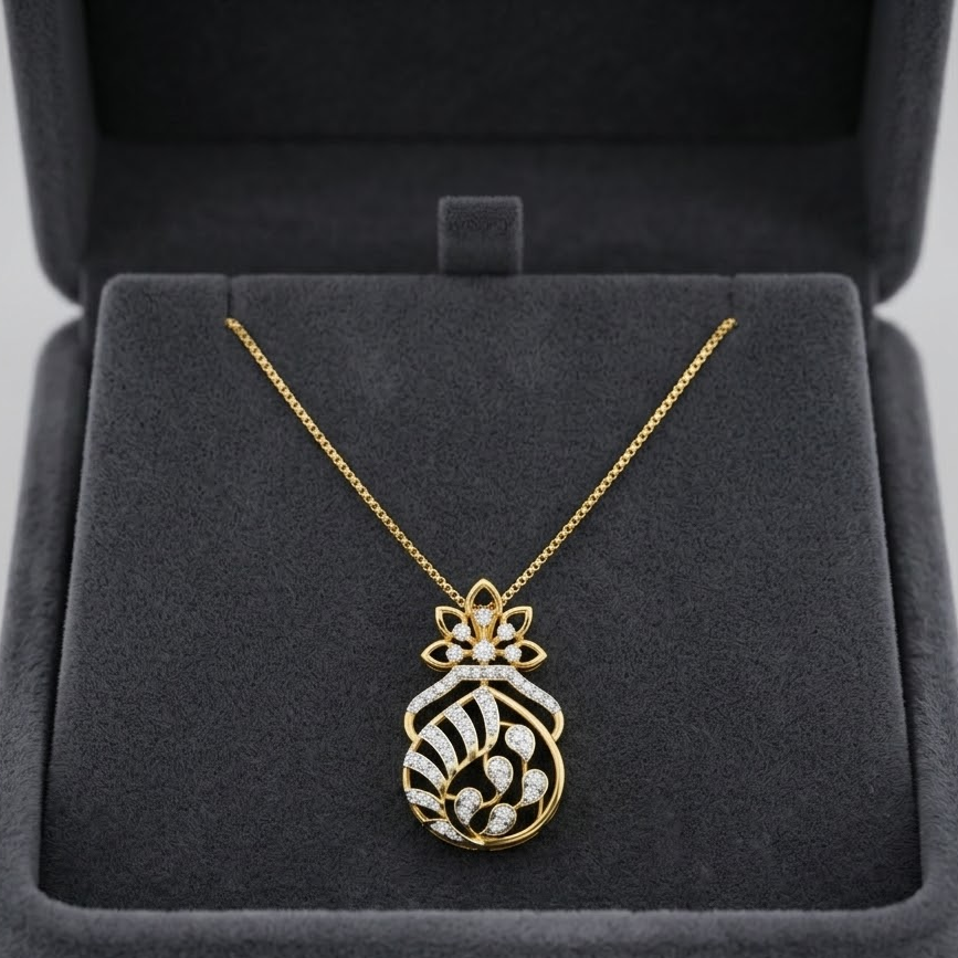 Roselune Diamond Pendant - 3