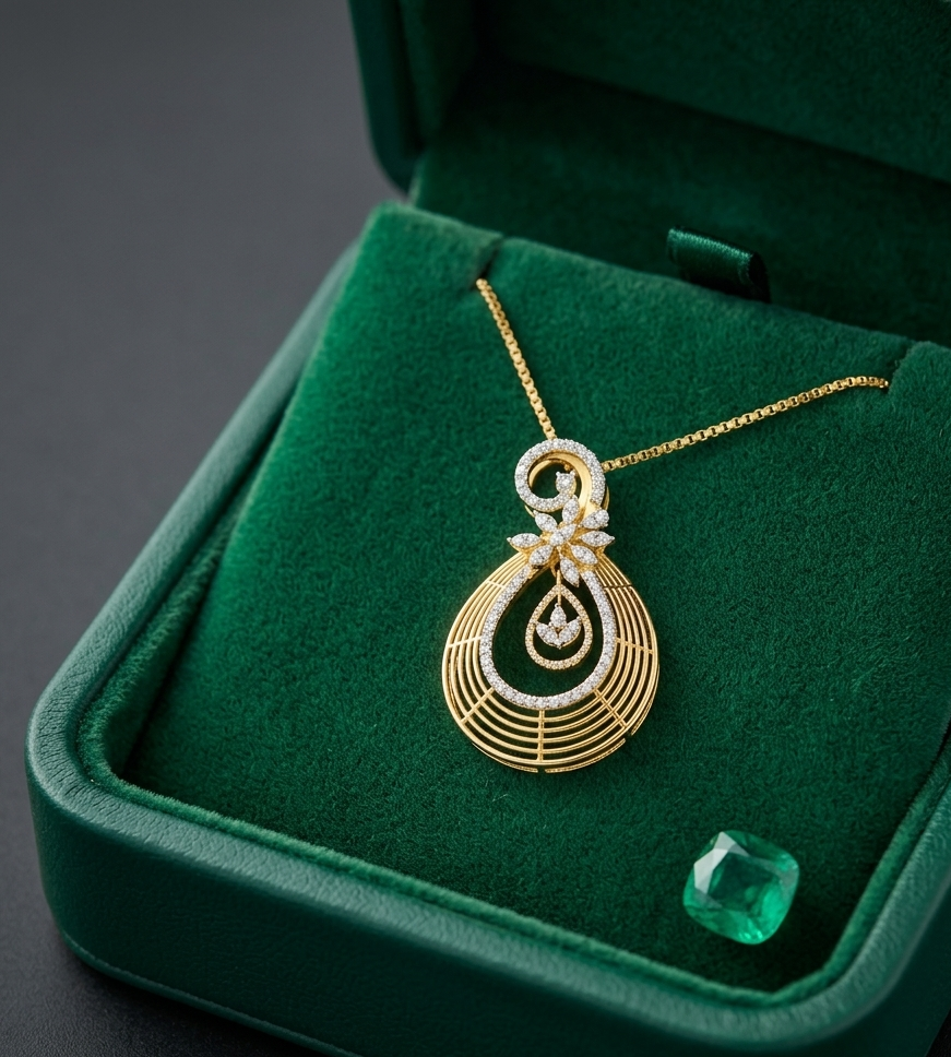 Diamond Petal Mist Pendant