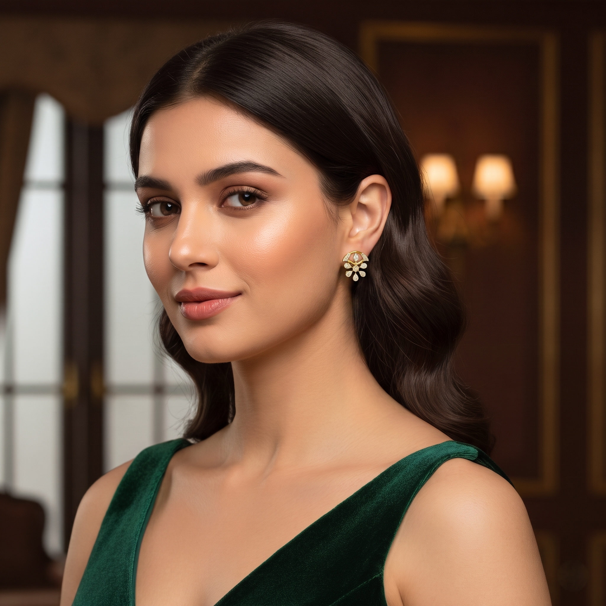 Signature Elegance Diamond Stud Earrings - 3