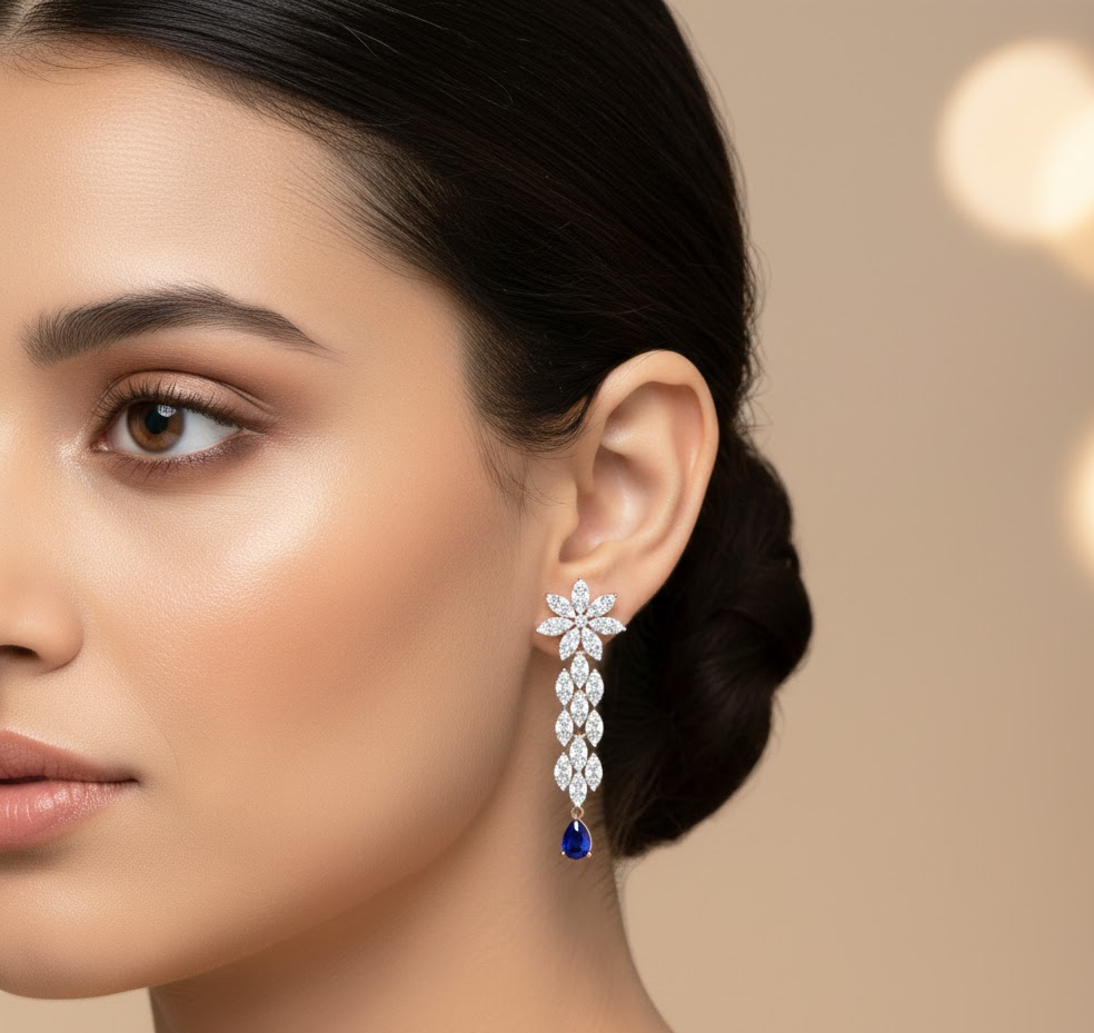 Refined Spark Diamond Danglers - 3