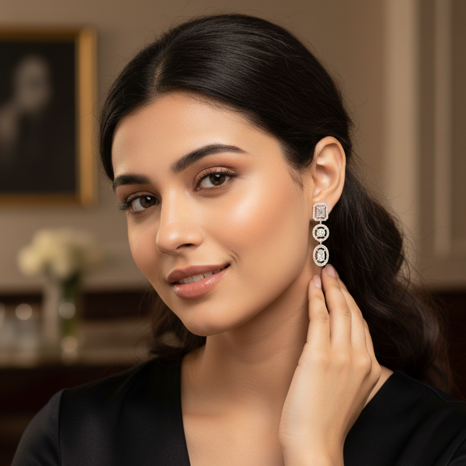 Lunessa Radiant Diamond Drops - 3