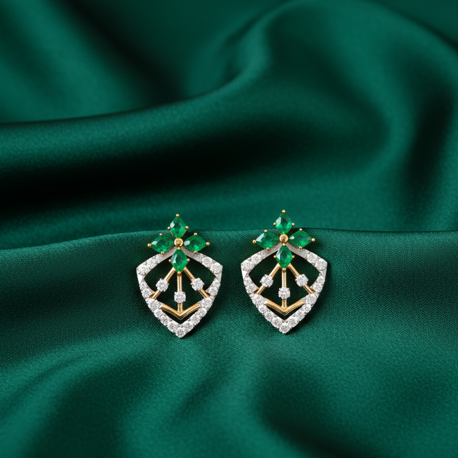 Velvet Spark Diamond Stud Earrings - 3