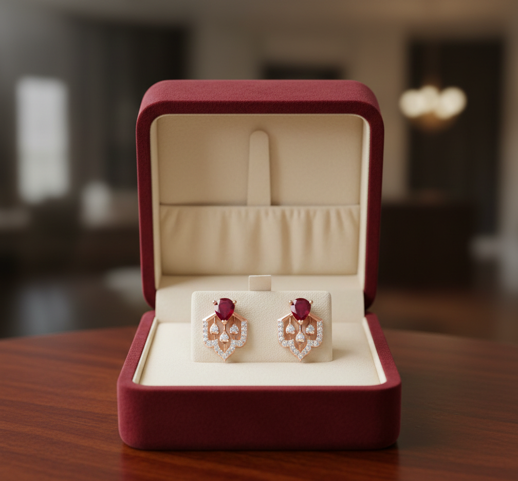 Modern Grace Diamond Studs