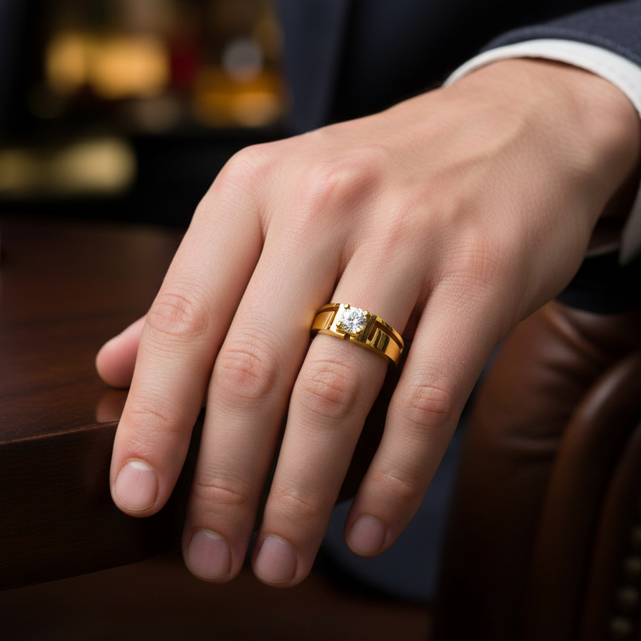 Sovereign Edge Diamond Gents Ring - 3
