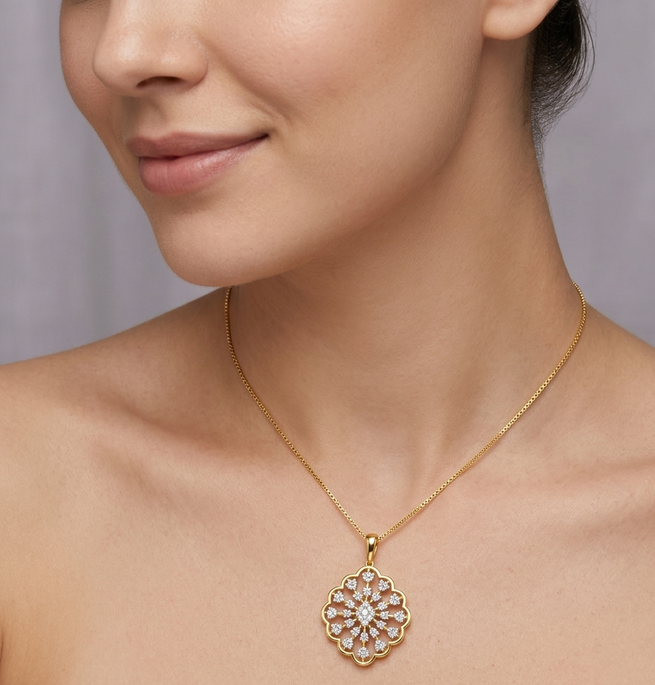 Moonvine Diamond Pendant - 3