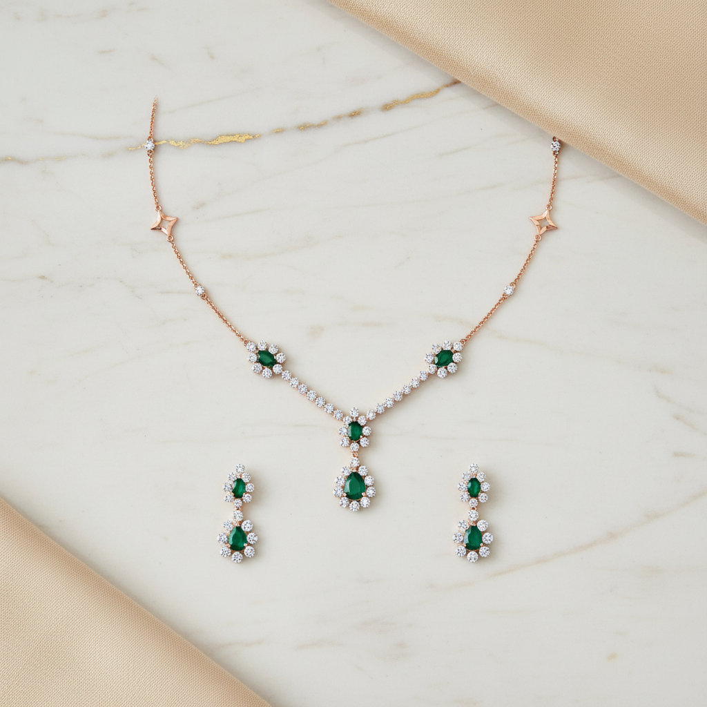 Grand Diamond Elegance Necklace Set