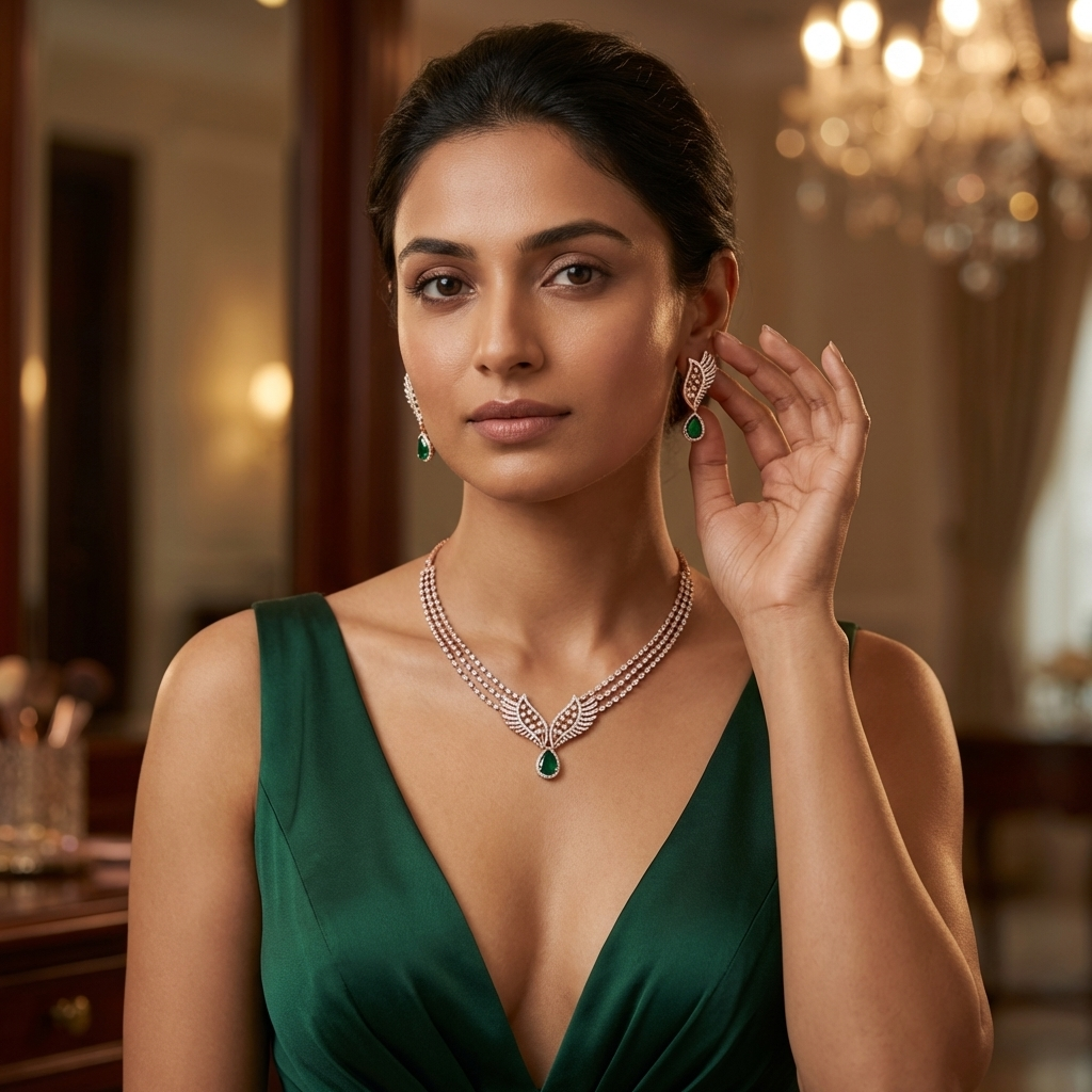 Velvet Diamond Radiance Necklace Set