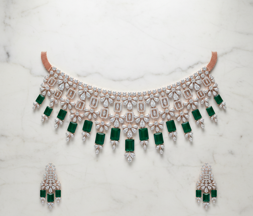 Elegant Finish Bridal Diamond Jewellery