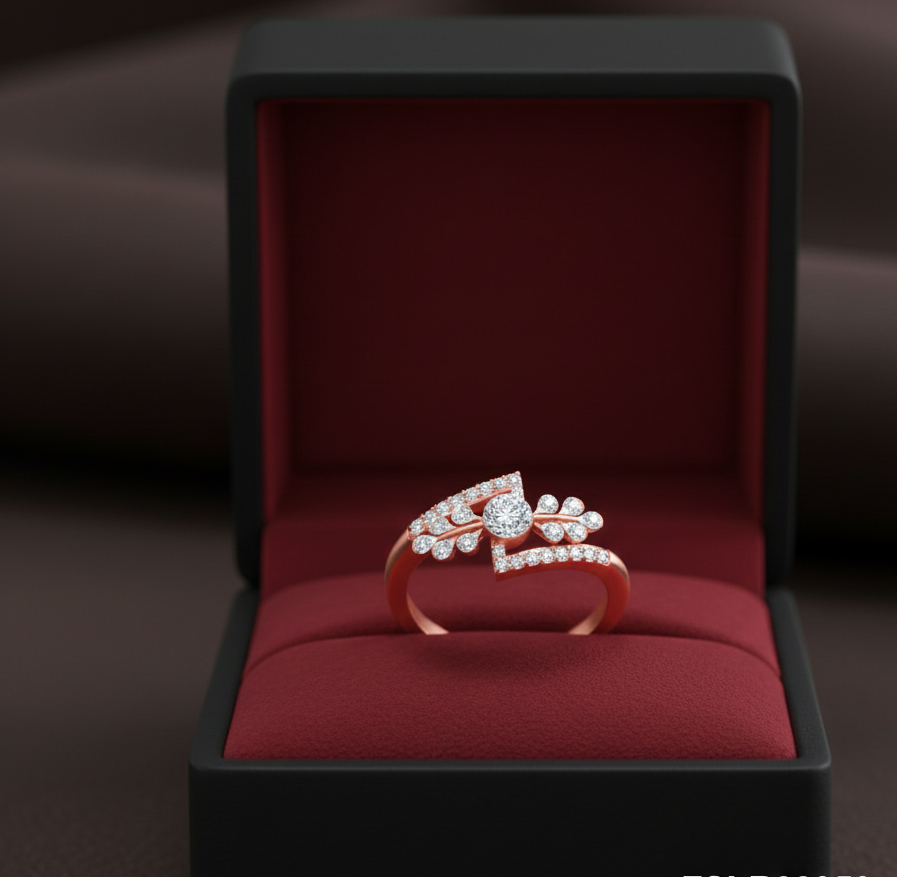 Empress Halo Ivy Diamond Ring