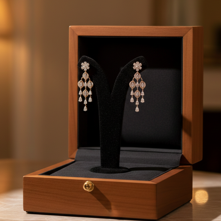Briselle Luxe Diamond Dangler Earrings