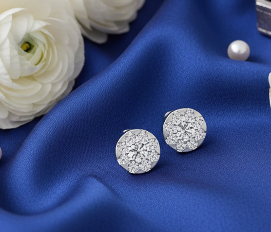 Refined Spark Diamond Stud Earrings