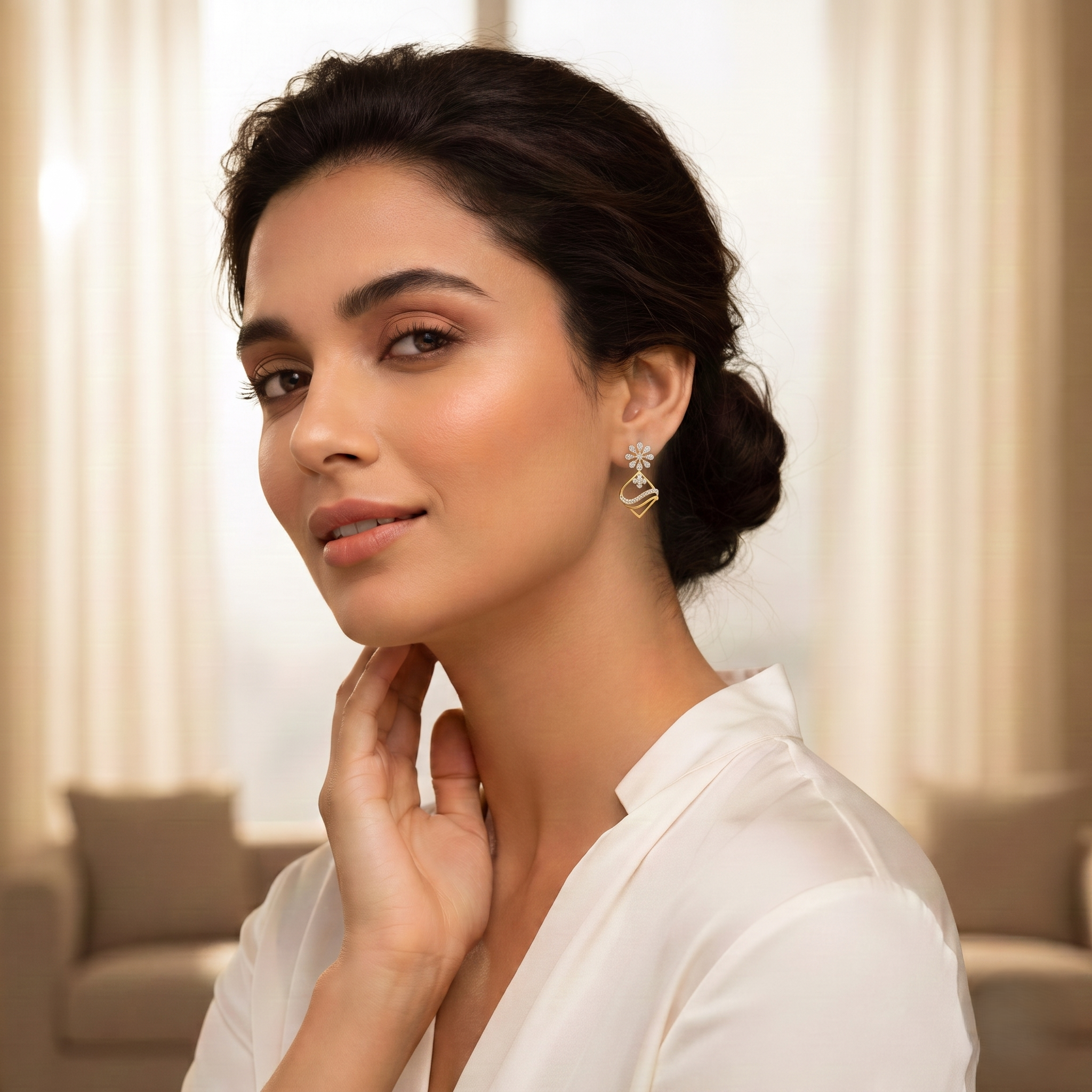 Modern Classic Diamond Stud Earrings - 3