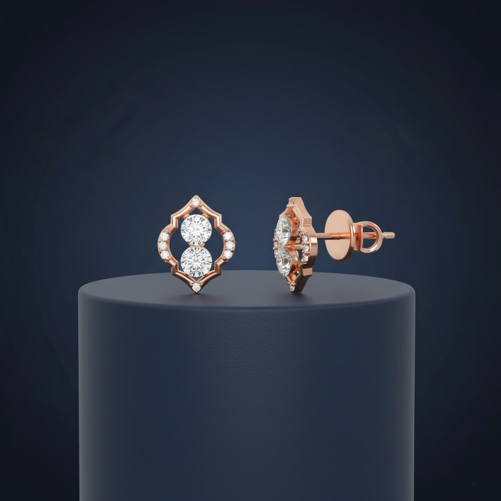 Glitter Shine Diamond Studs