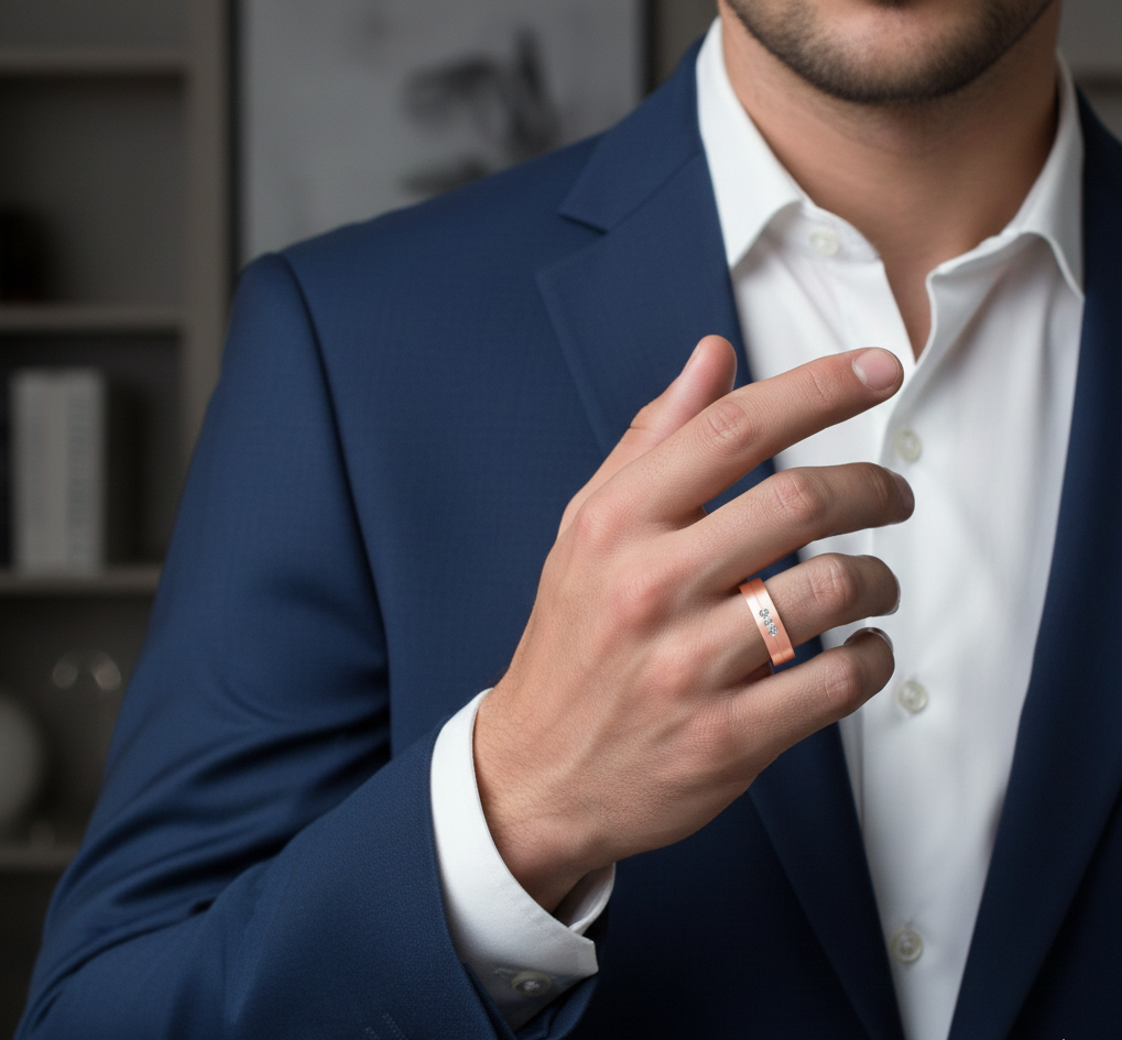 Noble Spark Diamond Gents Ring