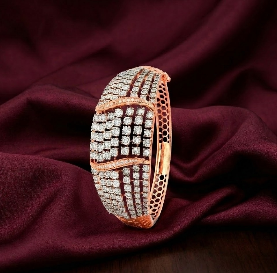 Diamond Butterfly Charm Bracelet