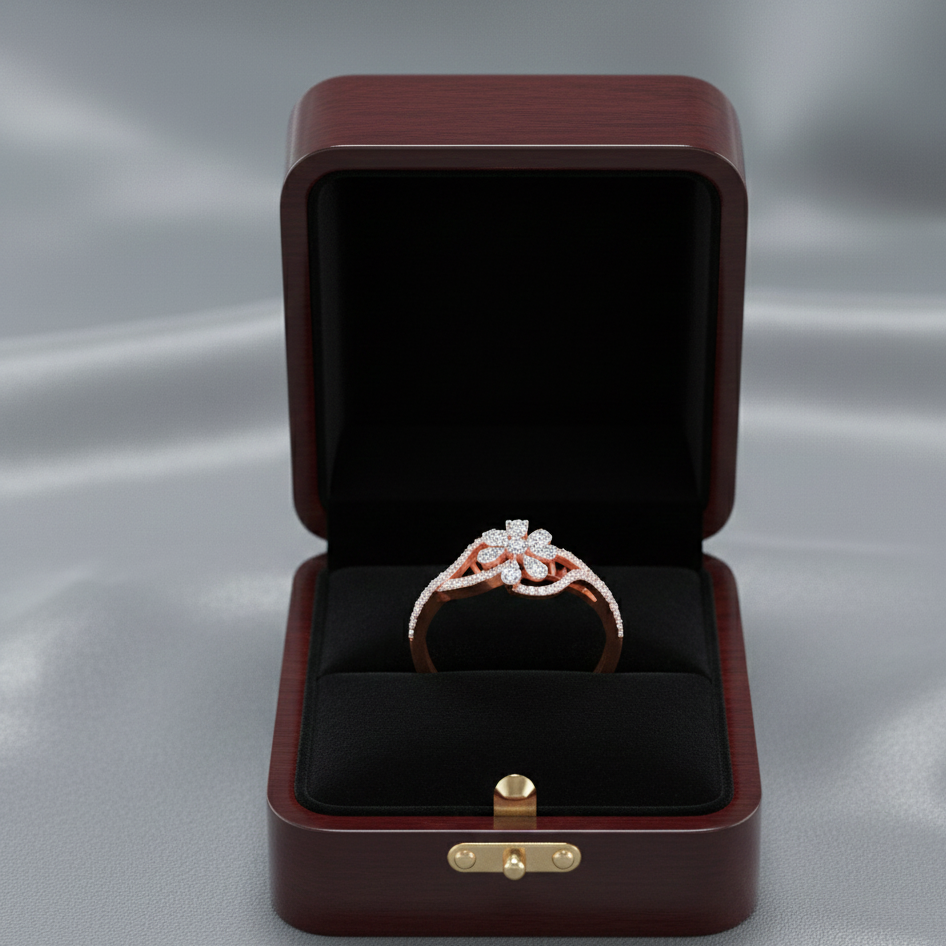 Celestial Bloom Diamond Ladies Ring