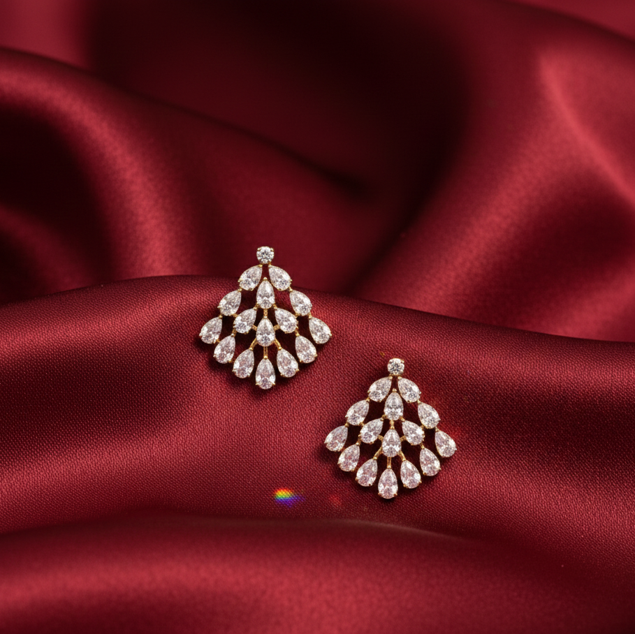 Fine Crafted Diamond Stud Earrings