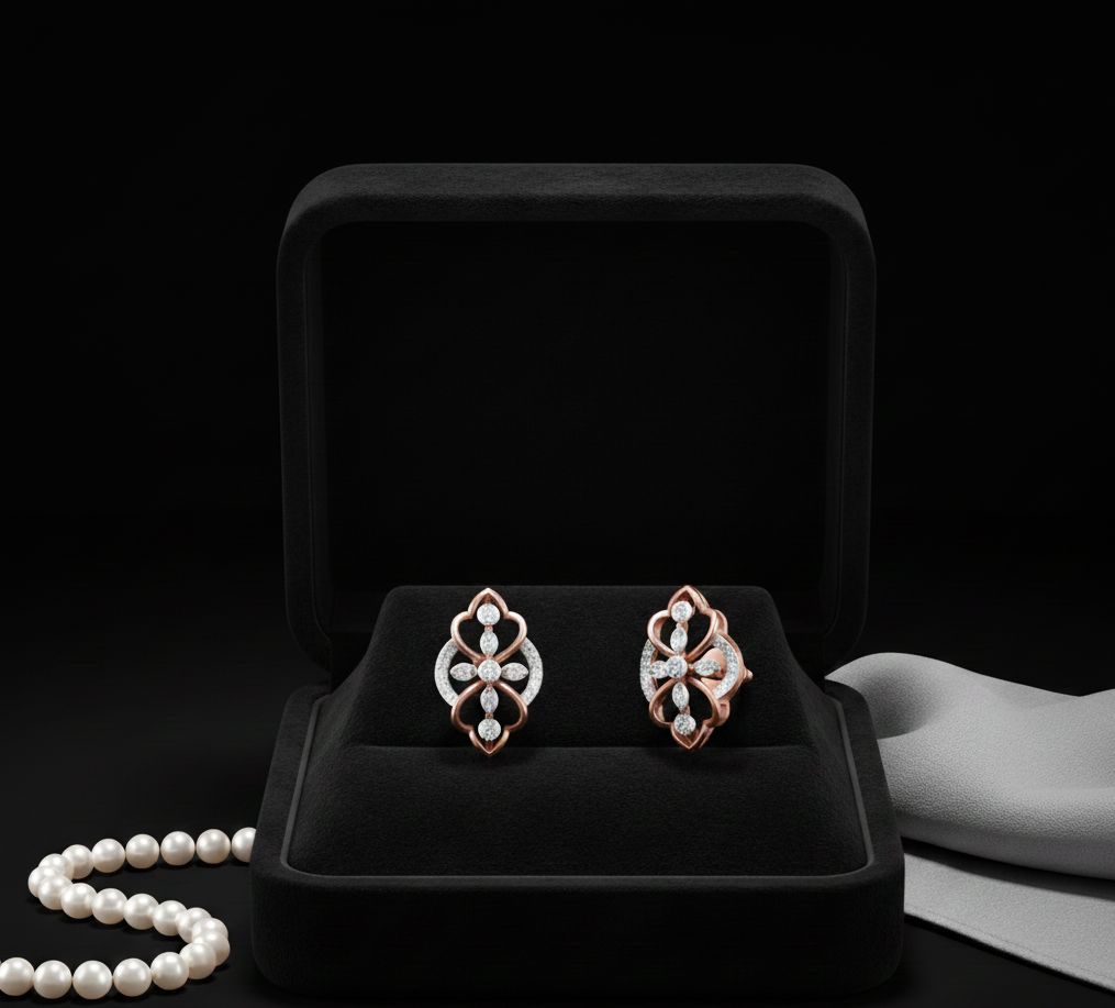 Subtle Luxury Diamond Stud Earrings