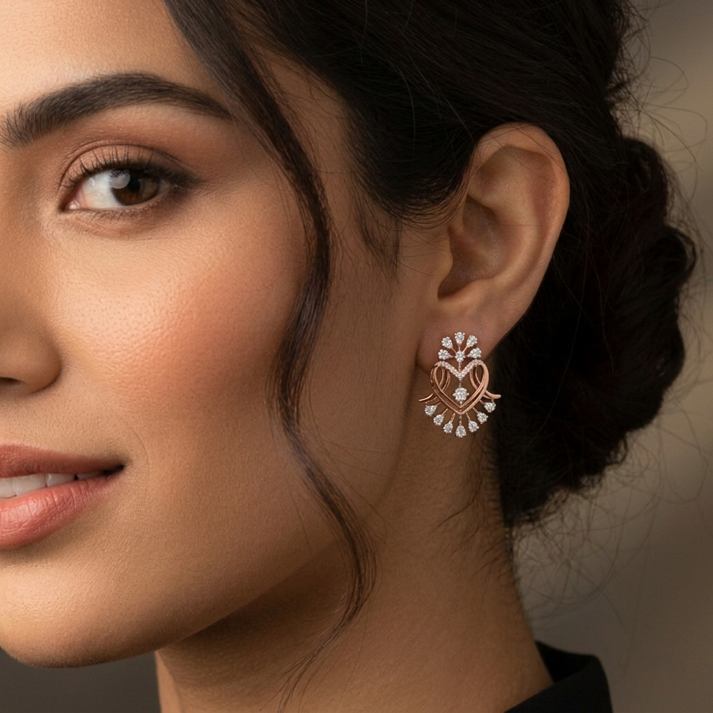 Elegance Plus Diamond Earrings - 4