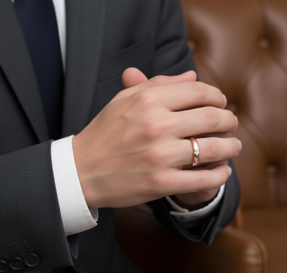 Opulent Force Diamond Gents Ring - 4