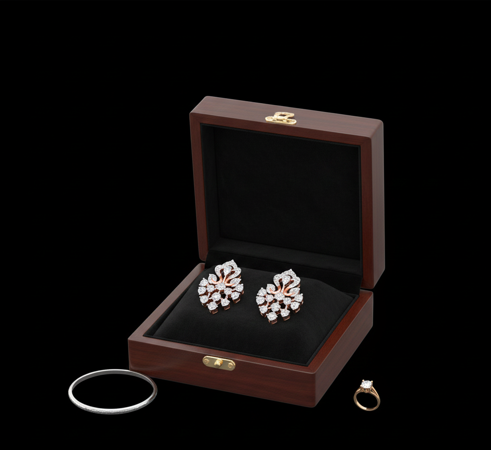 Diamond Celestial Glow Earrings - 4