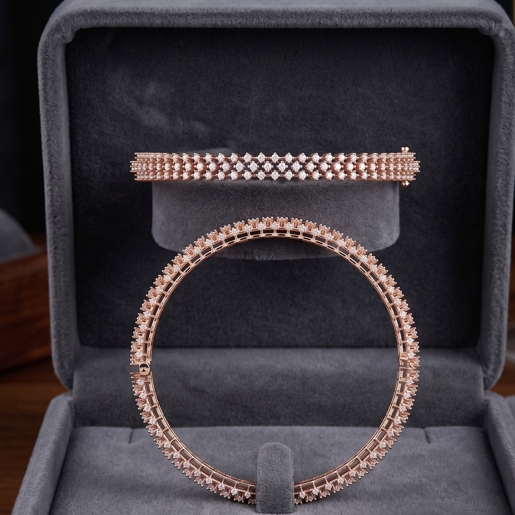 High Shine Diamond Bangles