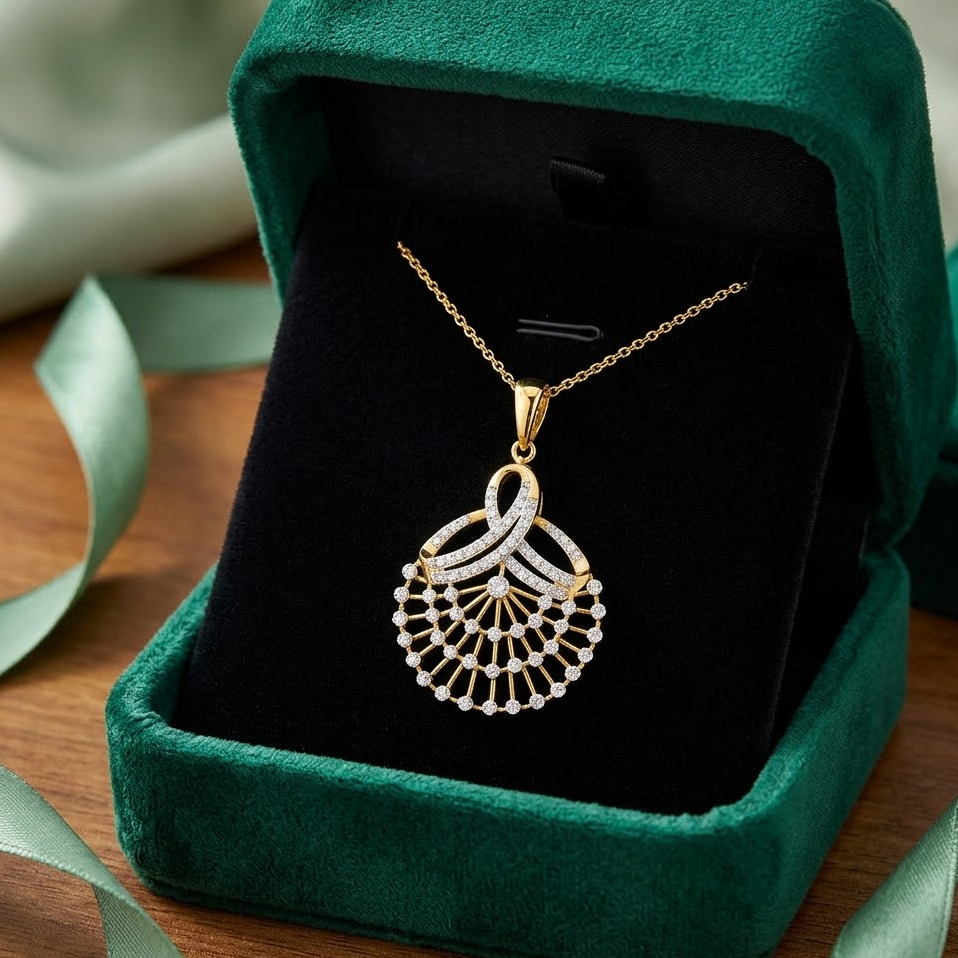 Diamond Royal Blossom Pendant - 3