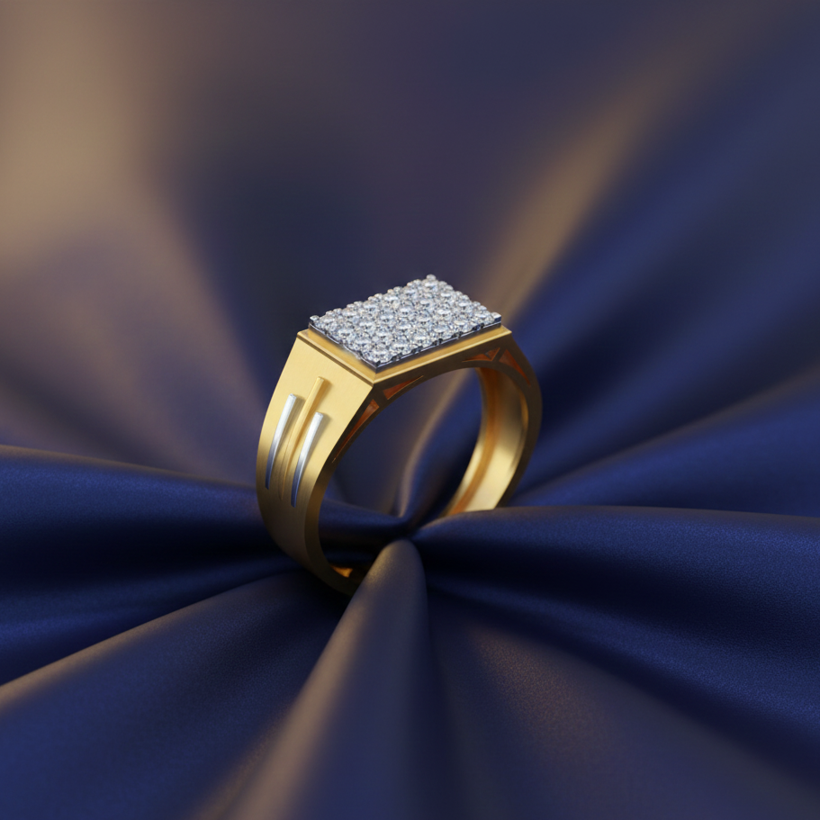 Elite Signature Diamond Gents Ring