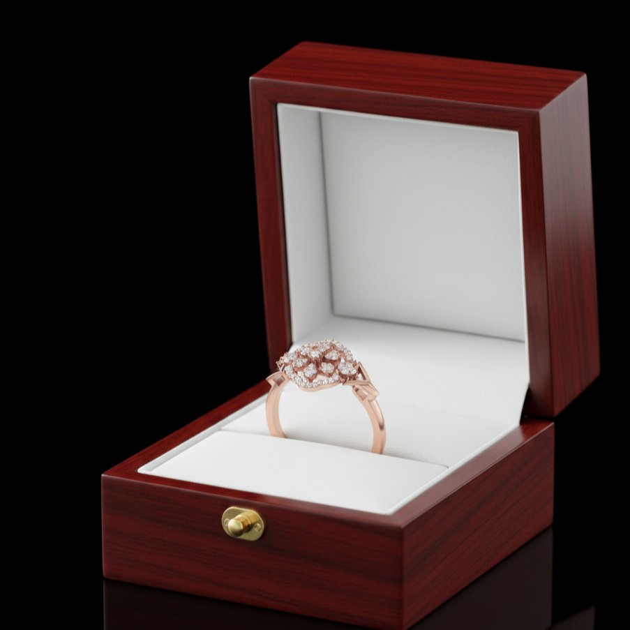 Luxe Crown Diamond Ring