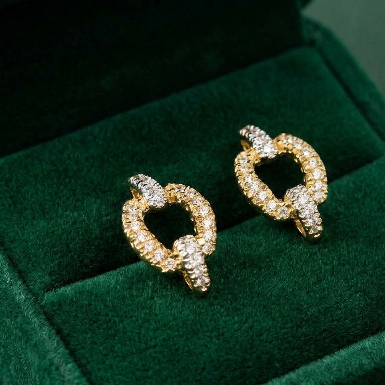 Brilliant Marquise-Cut Diamond Earrings