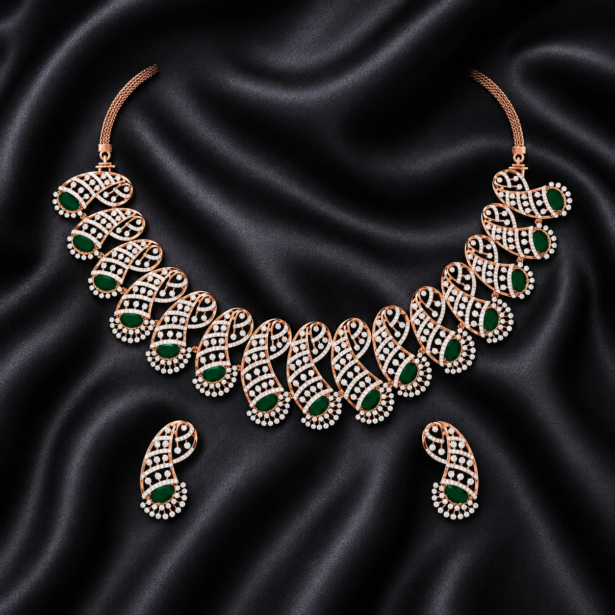 Supreme Diamond Glow Necklace Set