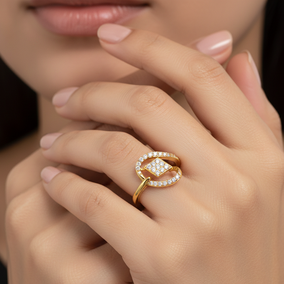 Empress Halo Bloom Diamond Ring - 3
